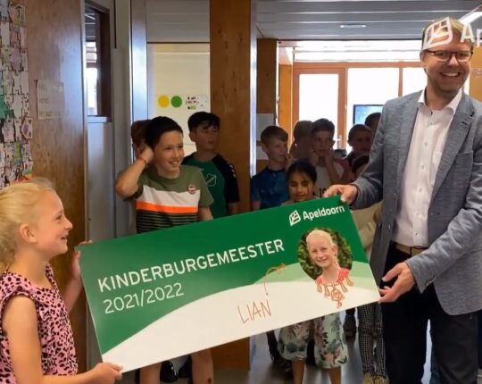 Lian Schreur wordt de nieuwe kinderburgemeester