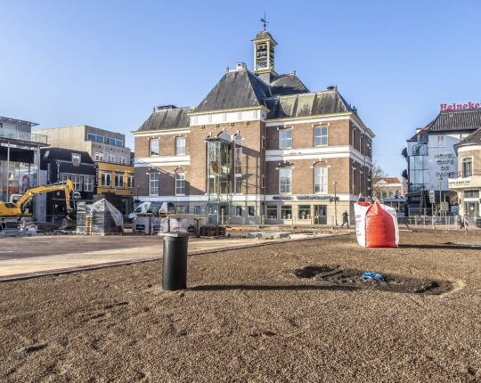 Het Marktplein begint steeds meer op een plein te lijken