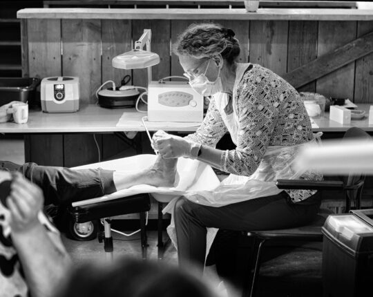 “De pedicure hebben ze echt nodig, vooral de echte buitenslapers”
