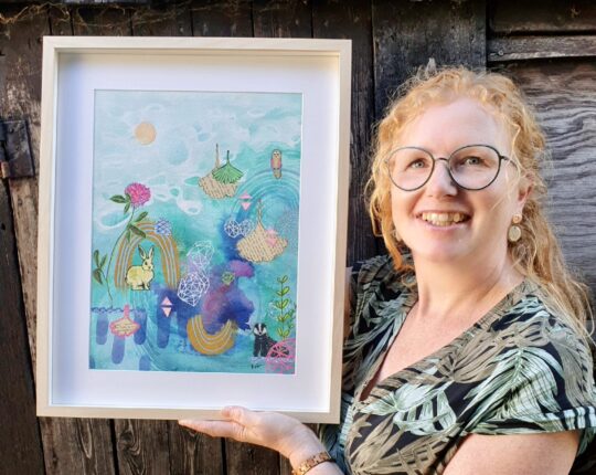 Nieuwe expositie theehuis Westenenkerpark: dromerige schilderijen van Kirsten van Gortel-Roest