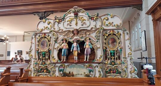Afsluiting Open Kerk seizoen met draaiorgel en kerkorgel