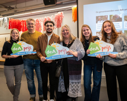 Energiecoöperatie deA beloont drie duurzame initiatieven met deA-prijs