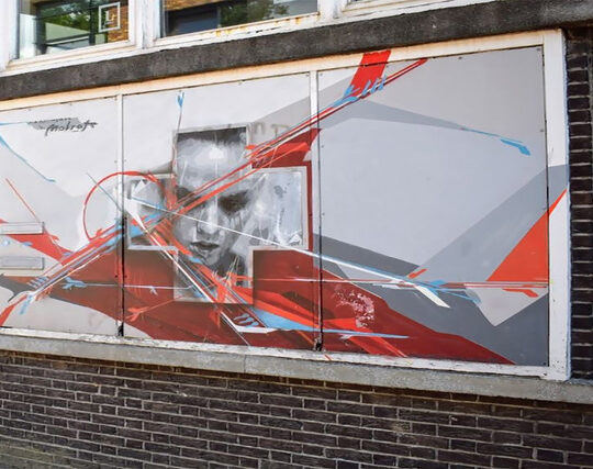 Een herontdekte street art parel in de Marktstraat