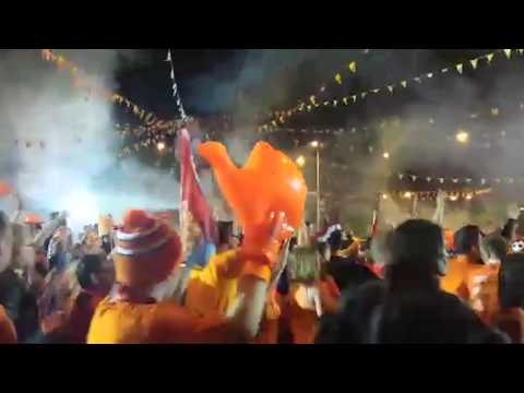 Oranje rotonde was niet te houden na overwinning Nederland op Costa Rica
