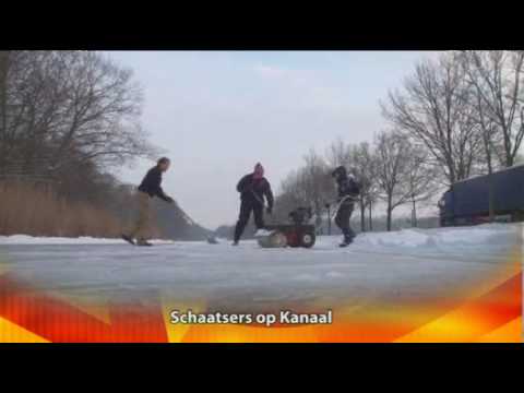 Schaatspret op het Apeldoorns Kanaal